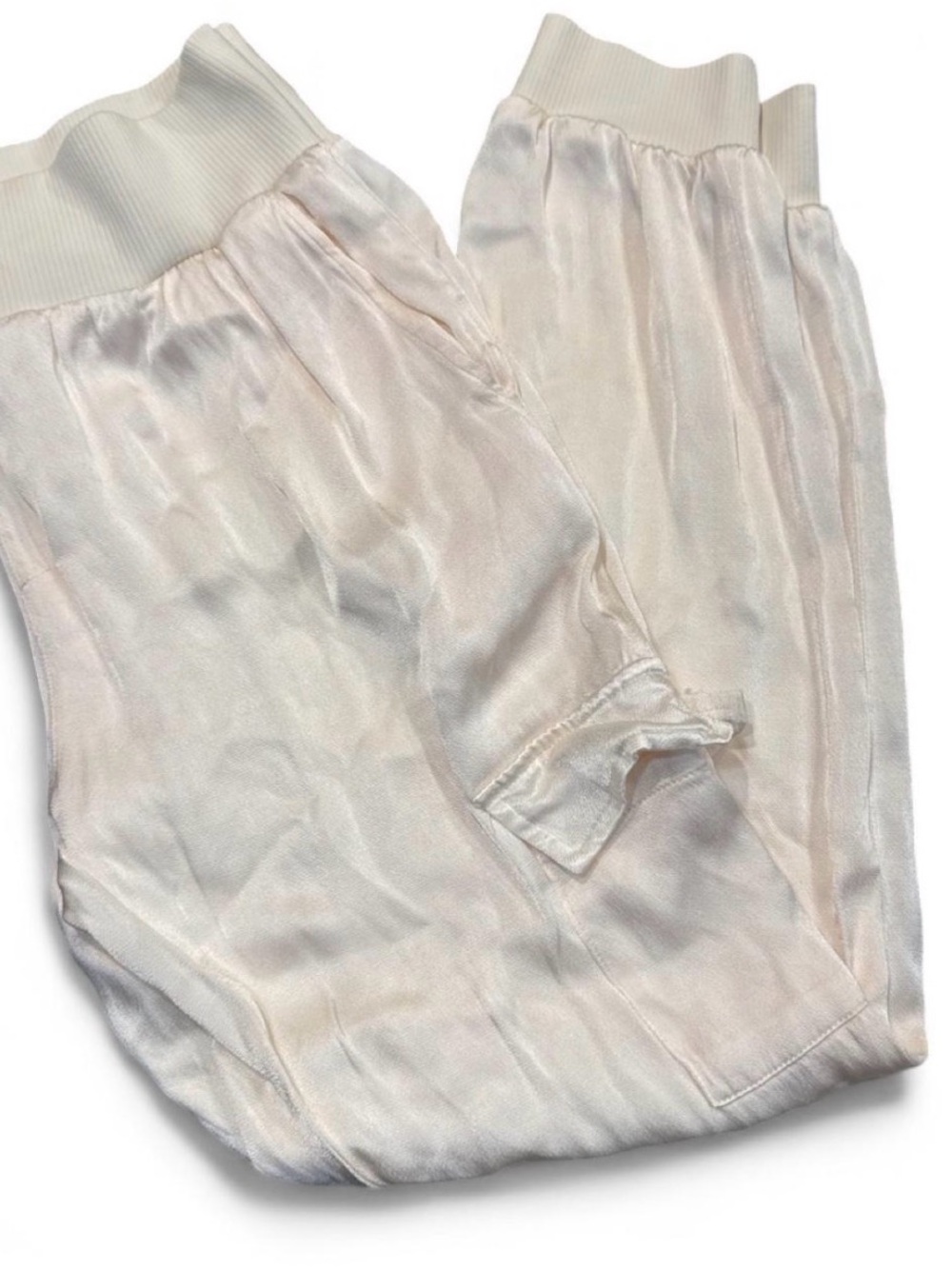 Silky White Lounge Pants - Women Intimates & Sleepwear
